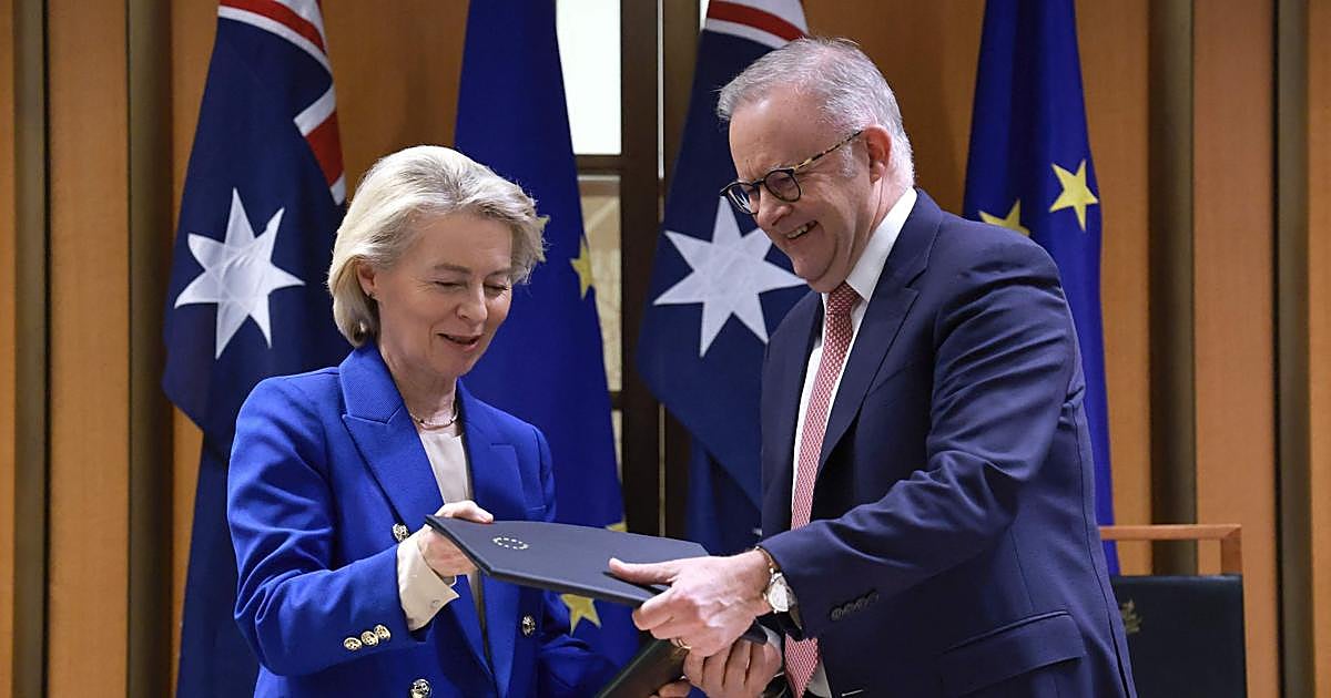 Australia y la UE acuerdan un nuevo y amplio pacto comercial