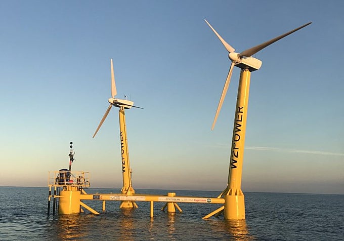 W2Power, desarrollada por EnerOcean, la primera plataforma eólica flotante en aguas españolas