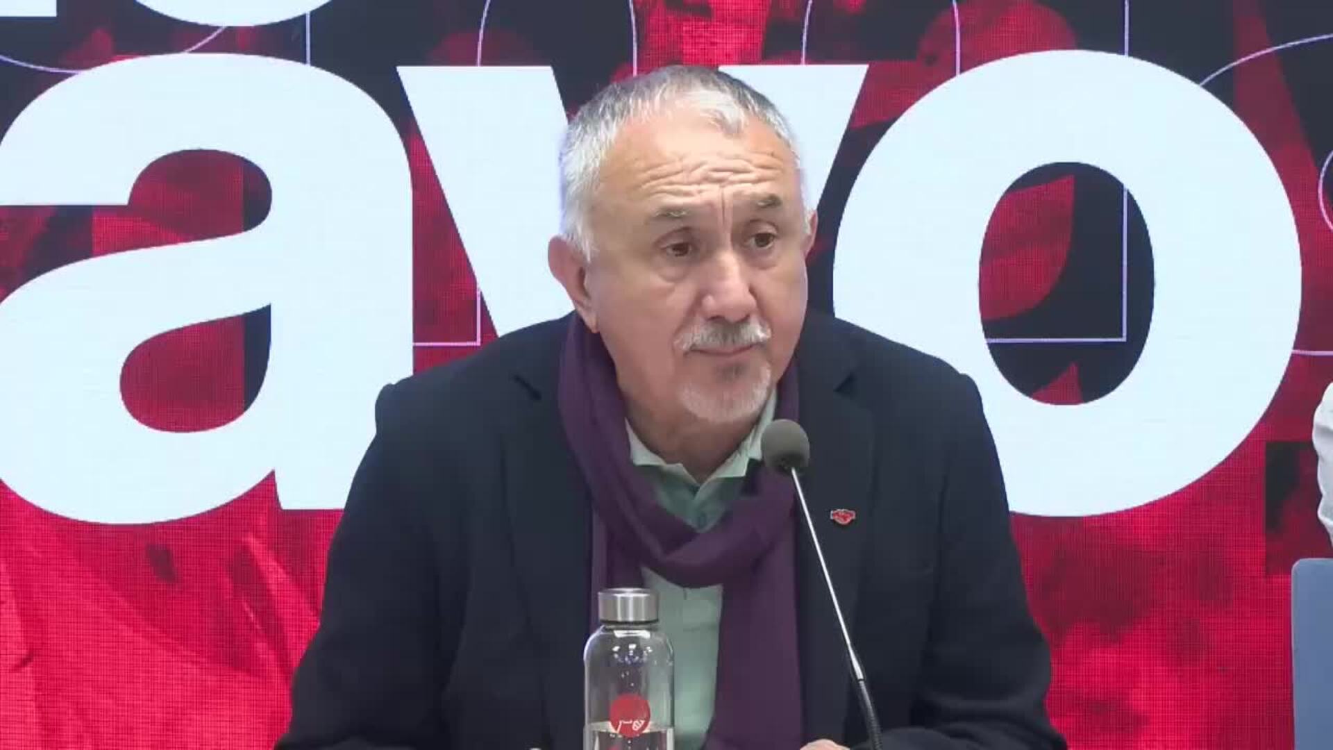 CCOO y UGT salen a la calle para reclamar la paz y mejores salarios ...