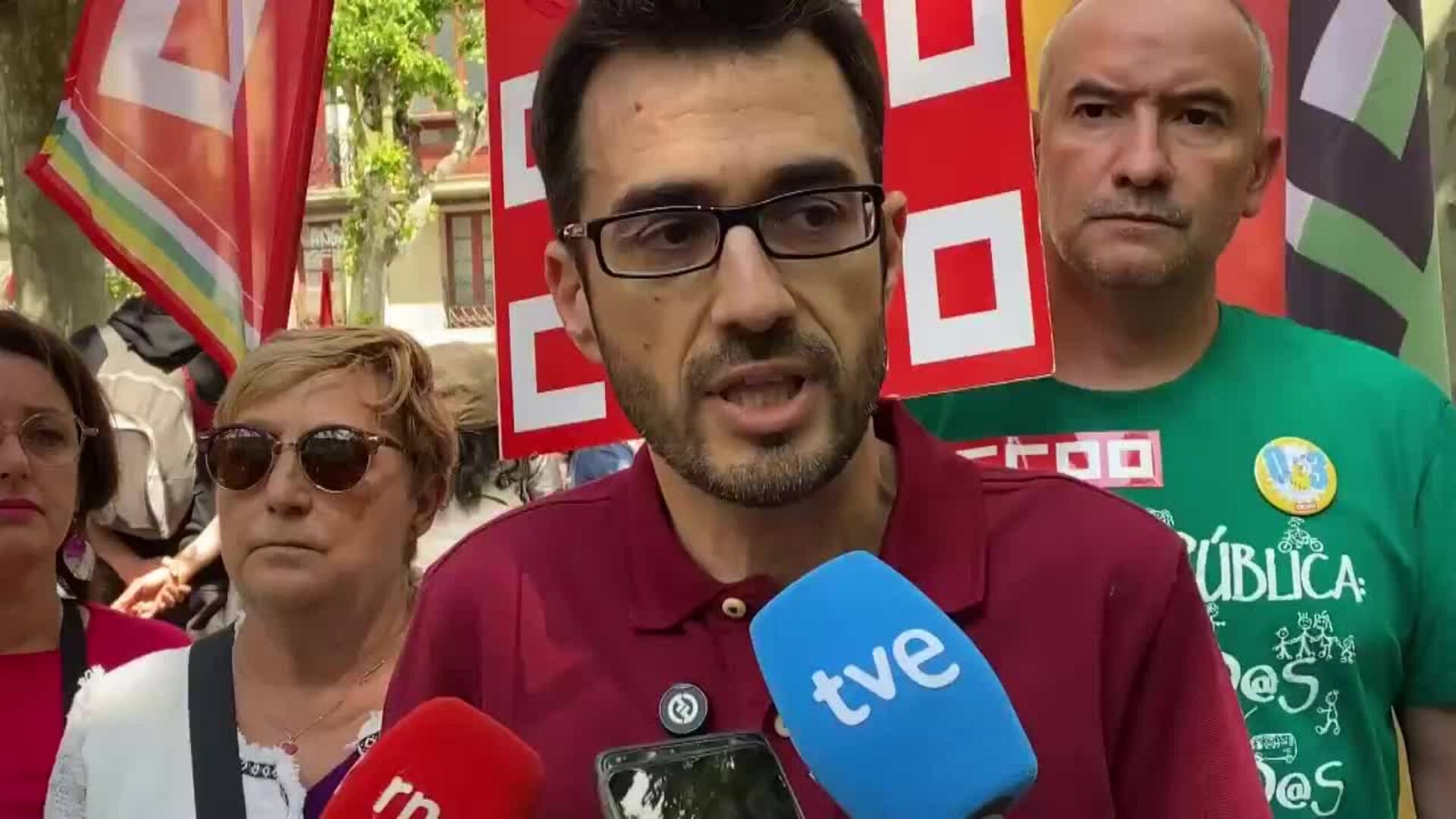 UGT y CCOO salen a la calle en Logroño para reclamar más derechos laborales