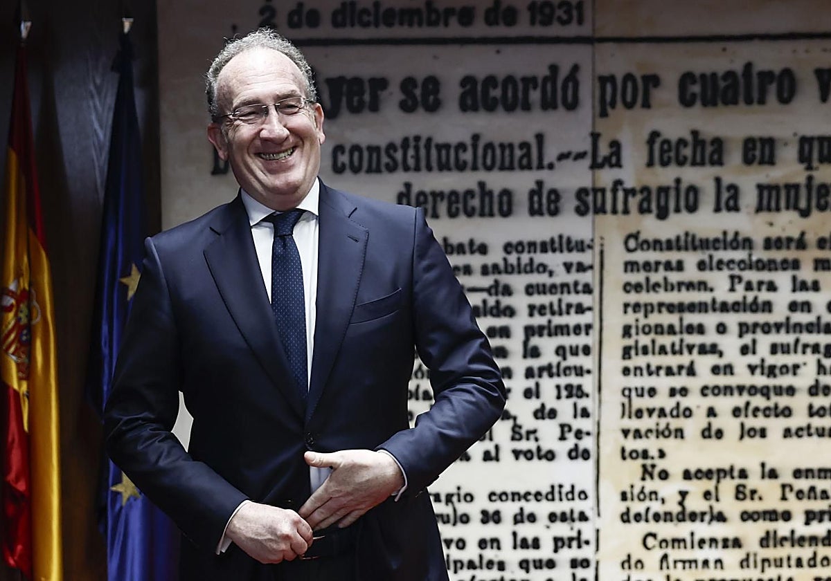 El exdirector de la SEPI, responsable del seguimiento de Air Europa y Plus Ultra, José Ángel Partearroyo, antes de su comparecencia ante la comisión de investigación sobre la gestión del organismo, el pasado día 12.