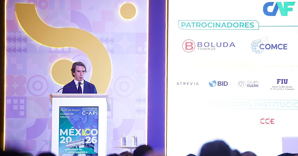 Aznar, tras su 'el que pueda hacer que haga': «El destino de los países lo marca la responsabilidad de sus ciudadanos»