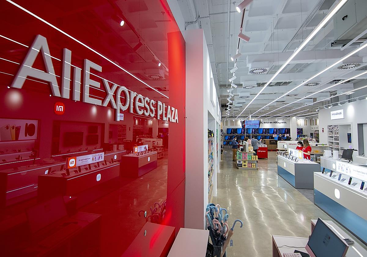 Una de las tiendas físicas de AliExpress en España