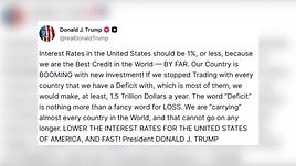 Trump carga de nuevo contra la Fed por subir los tipos de interés