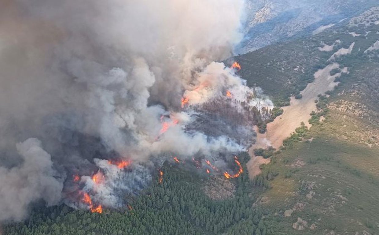 Declarado nivel 1 en dos incendios originados en Salamanca por rayos