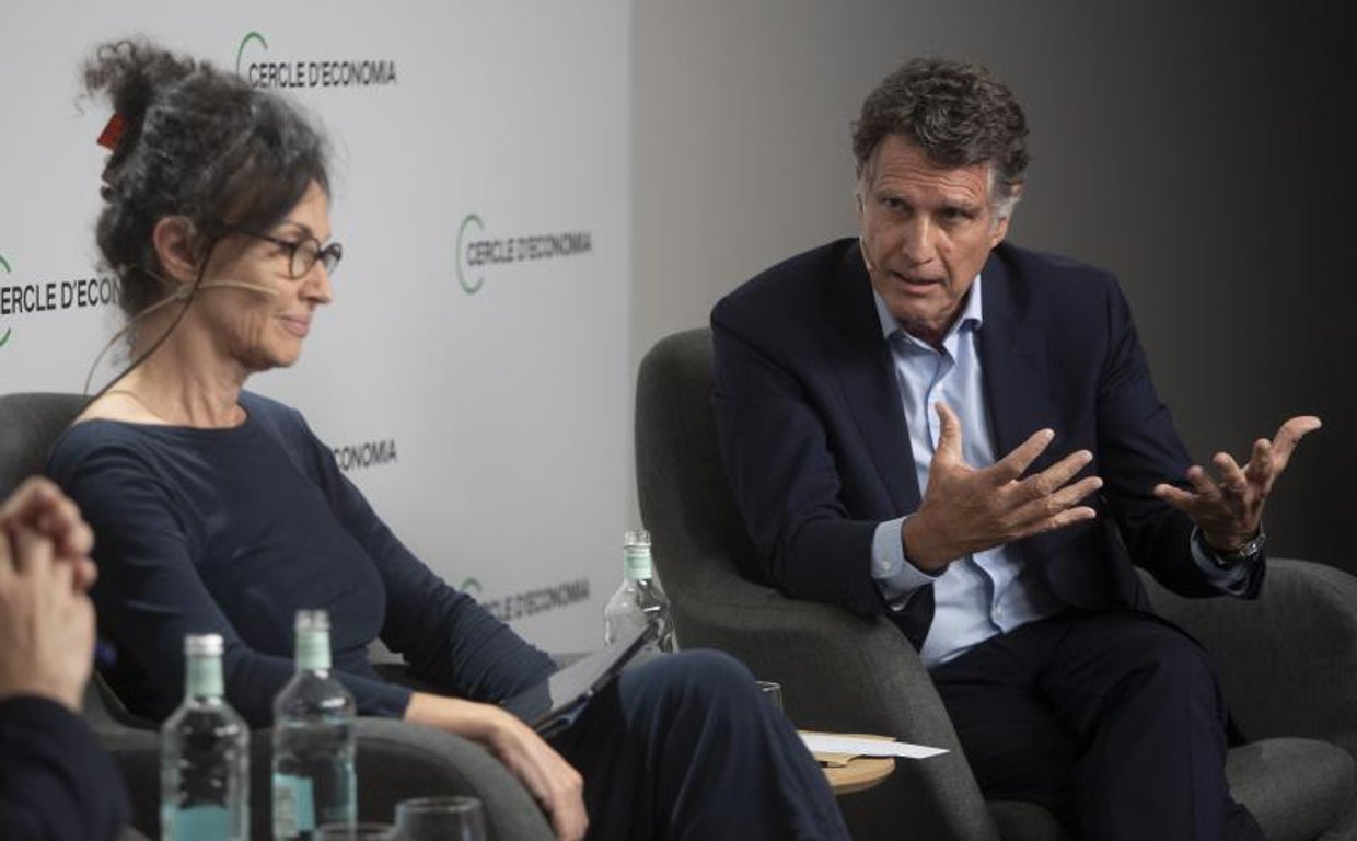 Guardiola y Cañadas, durante un debate en el Círculo de Economía