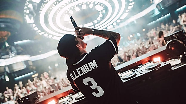 El DJ y productor americano Illenium durante una actuación.