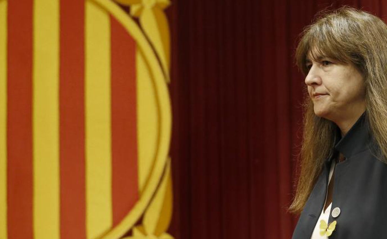 La presidenta del Parlament, Laura Borràs