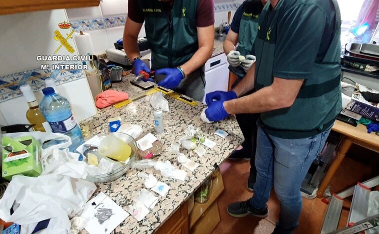 Desmantelan un laboratorio de cocaína con dos detenidos en la localidad valenciana de Paiporta