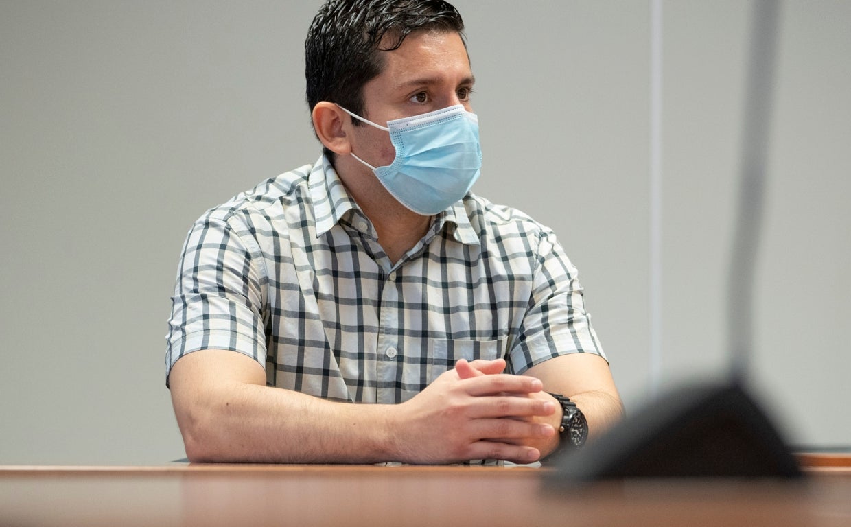 Imagen del acusado en una de las sesiones del juicio celebrado en la Audiencia de Valencia