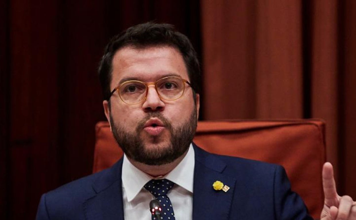 El presidente de la Gneralitat de Cataluña, Pere Aragonès