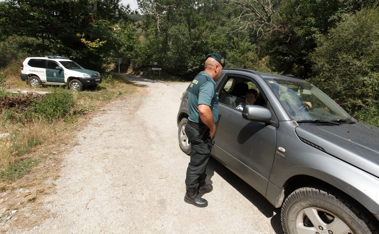 Incendio en el monte Aquiana de León