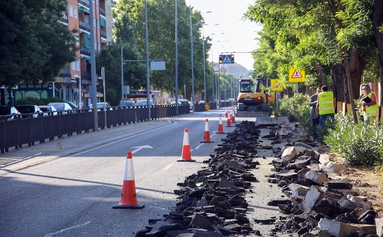 La avenida de Barber, abierta en canal para su reforma integral