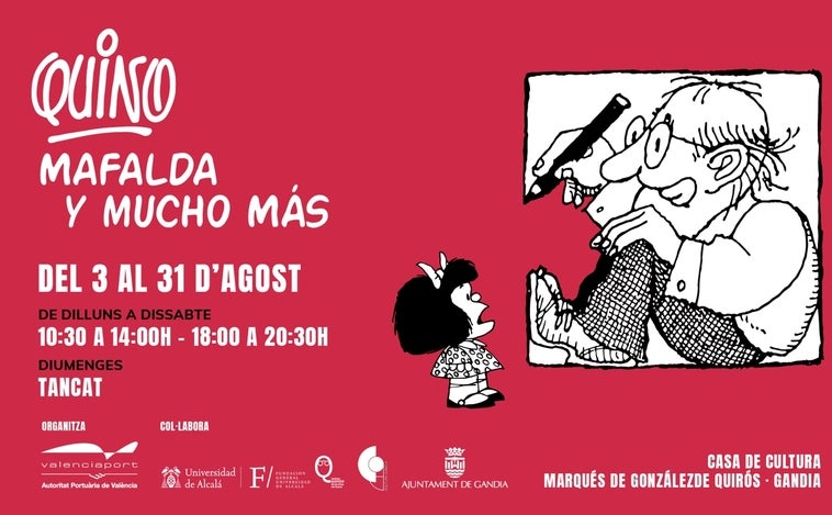 Mafalda y el humor de Quino llegan este agosto a Gandía de la mano de la Autoridad Portuaria