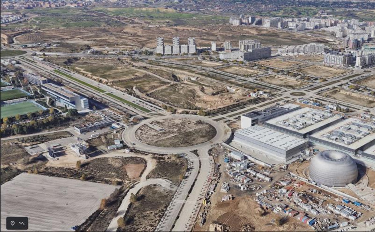 Imagen sobre los terrenos donde se ubicará la Ciudad de la Justicia