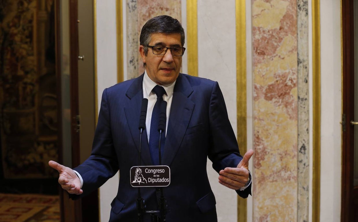 Patxi López, en el Congreso de los Diputados