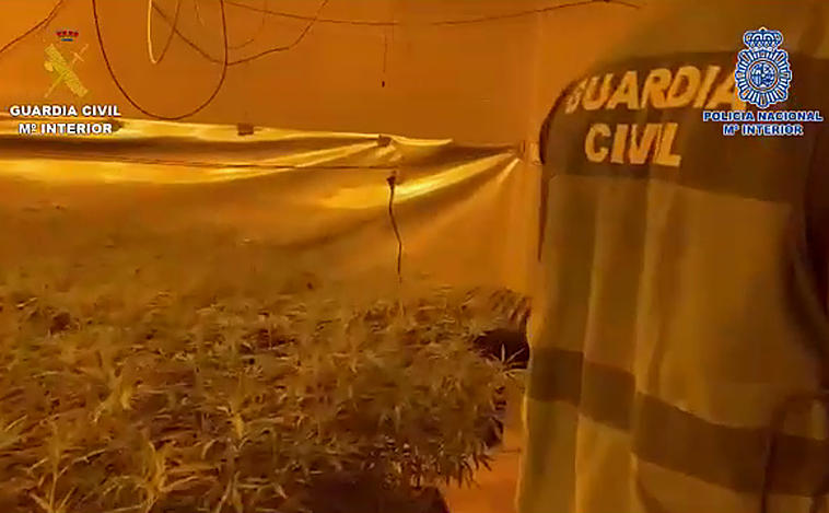 Desmantelado el primer laboratorio en España de procesamiento de hachís a gran escala