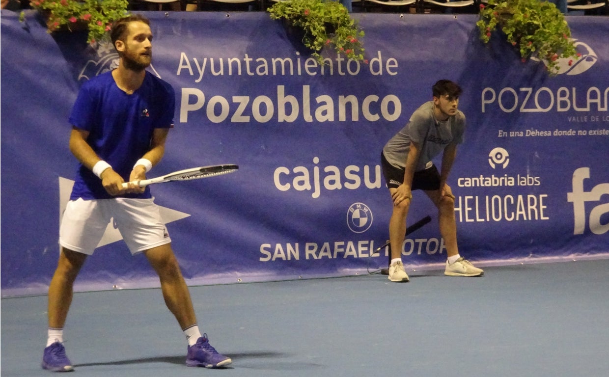 El tenistas francés Constant Lestienne en el Open de Pozoblanco