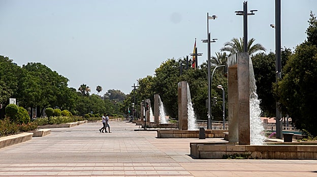 El Paseo de Córdoba, en plena ola de calor