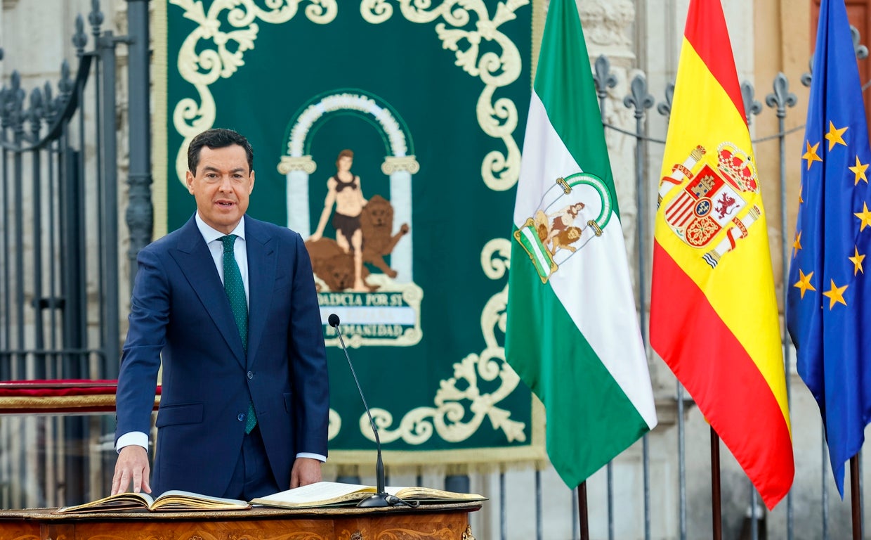 Moreno, en su toma de posesión