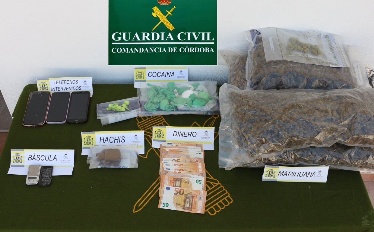 La Guardia Civil desarticula un grupo de tres personas que vendía droga en Pozoblanco e Hinojosa