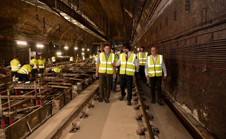 Las obras de L5 de Metro de Barcelona, que avanzan al ritmo previsto, acabarán en un mes