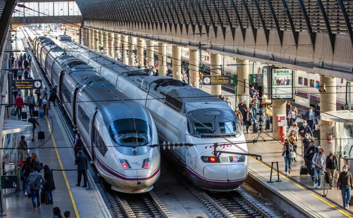 Imagen tomada en la estación de Santa Justa de Sevilla