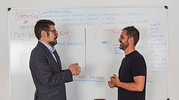 Diego López (izda), director de Arrmi, y José Manuel Durán (dcha), director de Diagrama