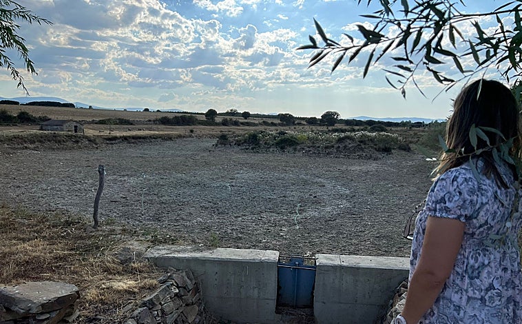 Imagen principal - Estado actual del manantial y cómo se encontraba hace un par de años