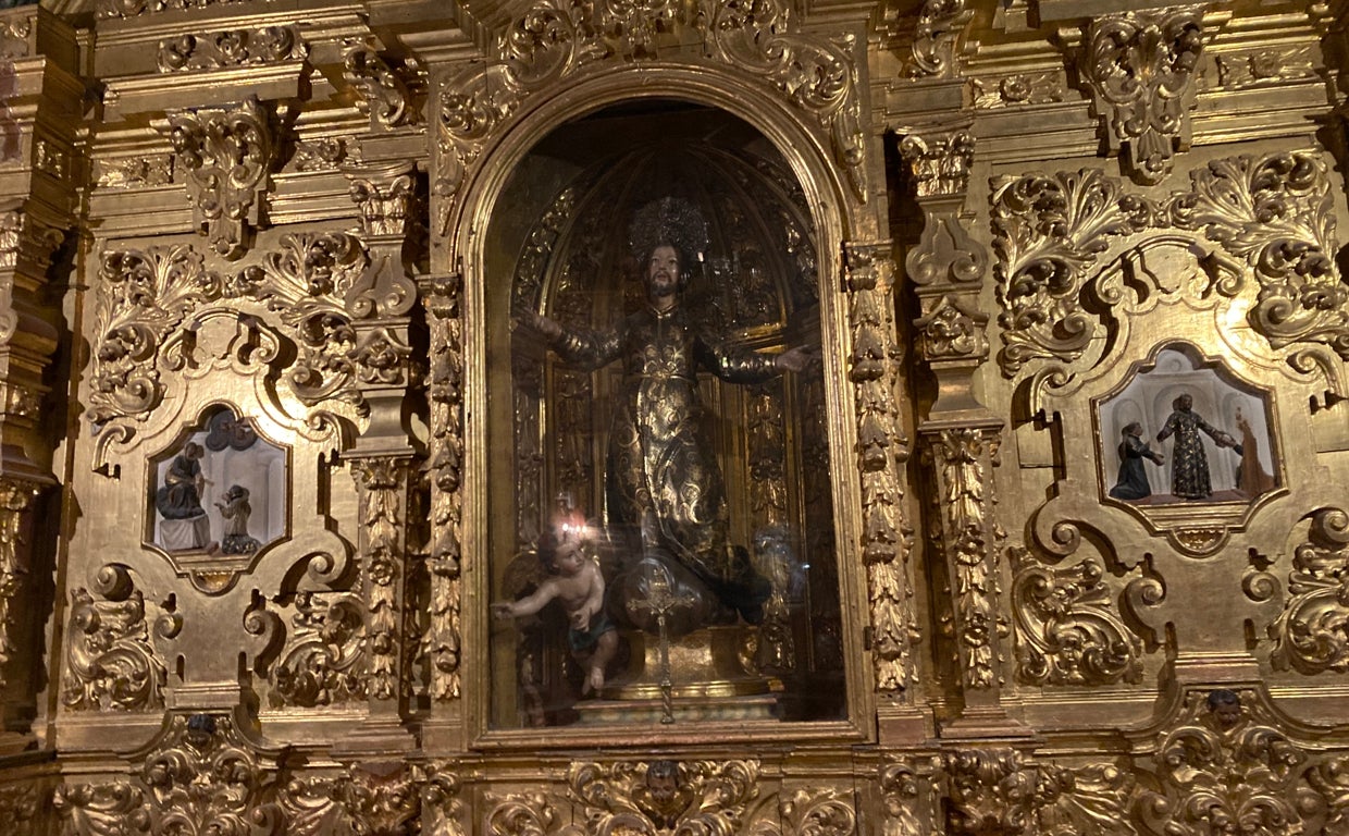 Imagen de San Cayetano, en la iglesia que lleva su nombre
