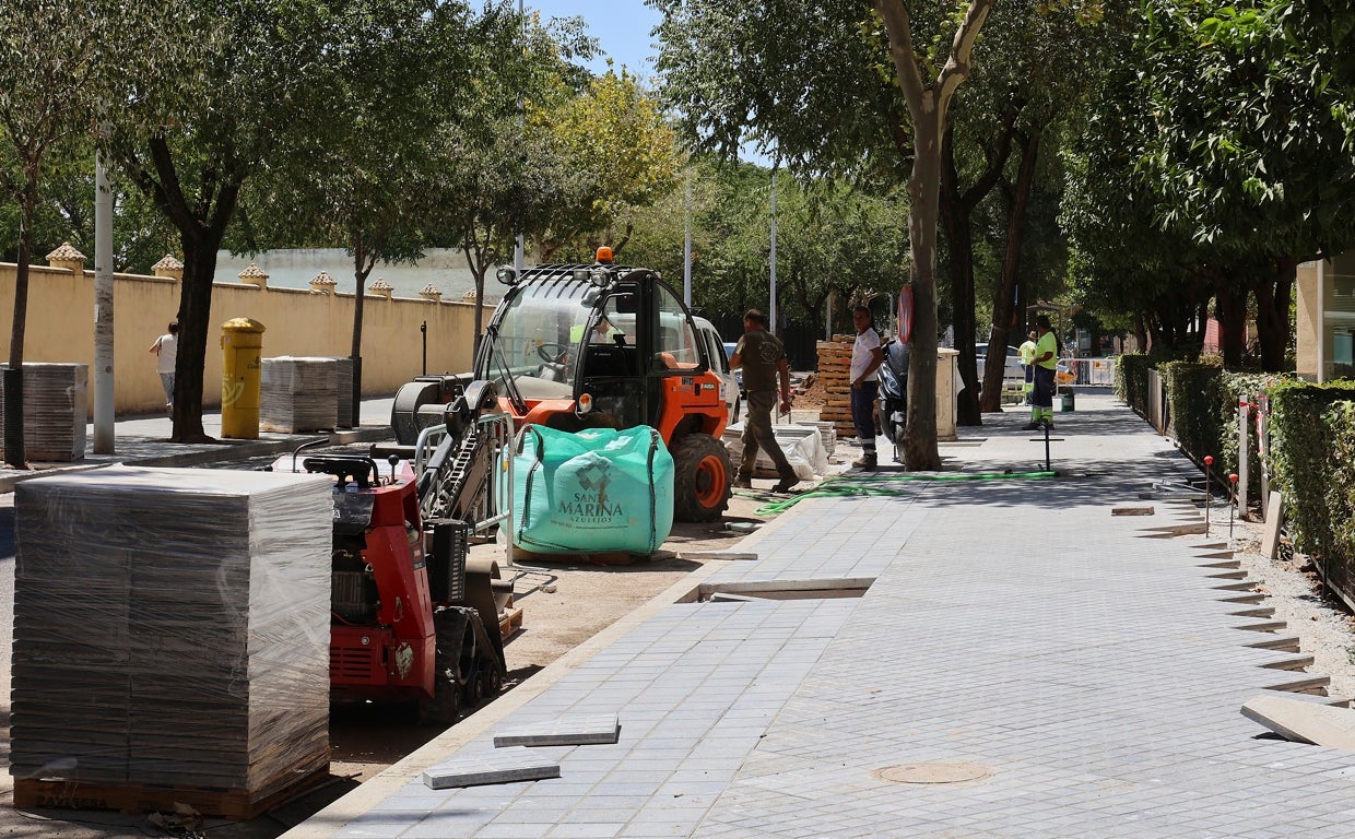 Obreros en Sagunto, este lunes pasado