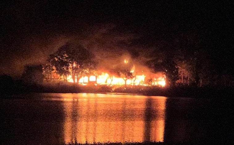 Arde el restaurante 'La Vega', en las Lagunas de Ruidera