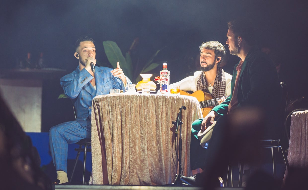 C.Tangana durante su concierto en la noche del sábado