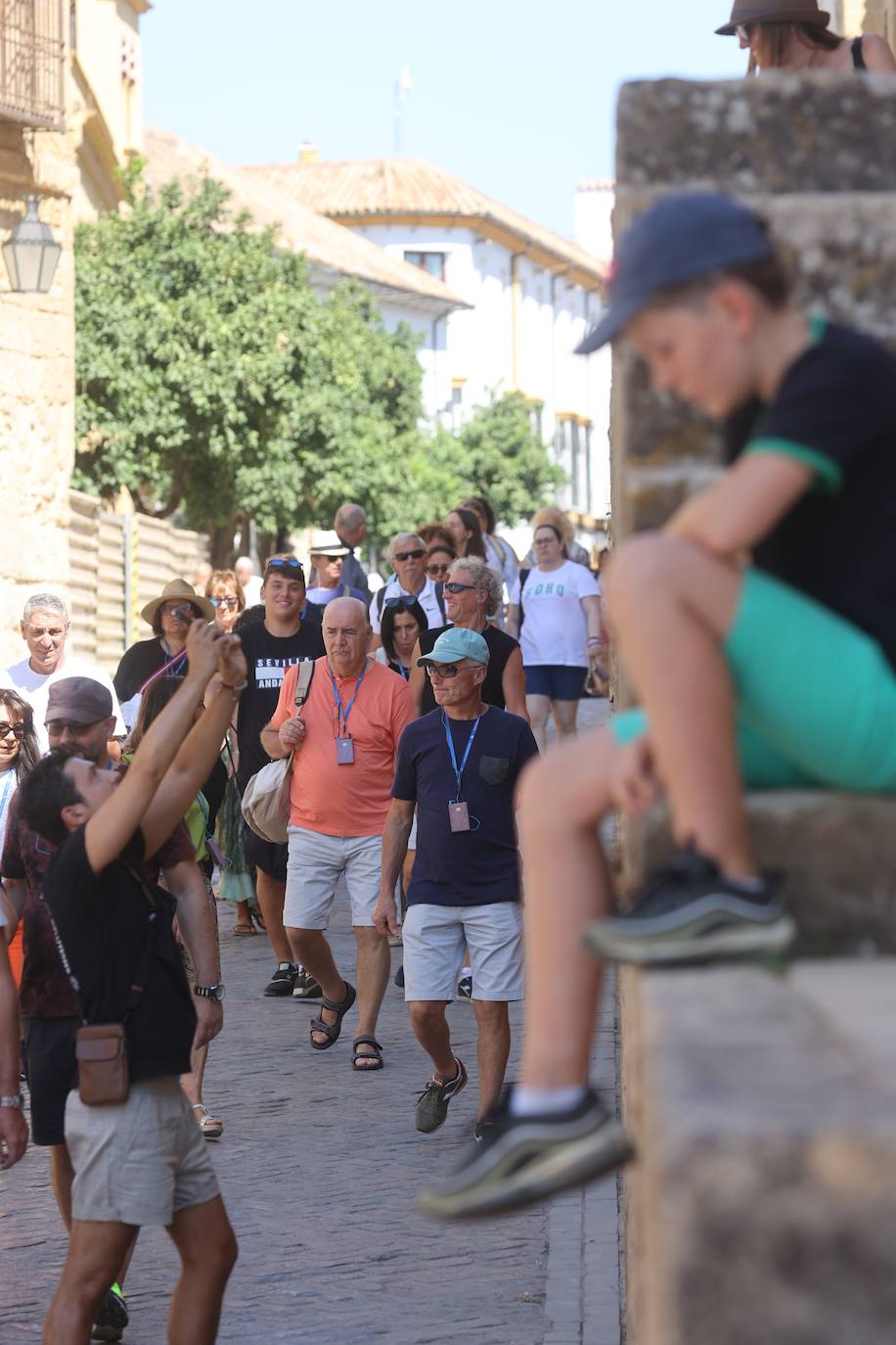 Los turistas en el último día del puente de agosto en Córdoba, en imágenes