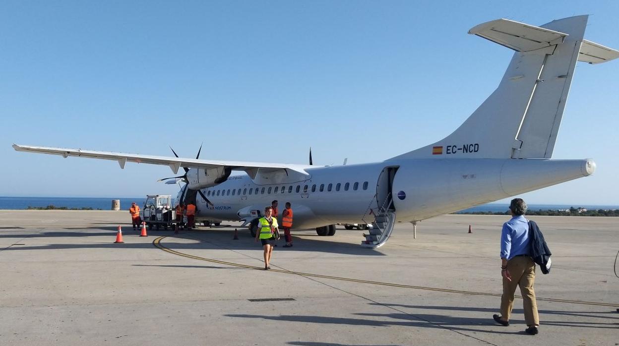 La demanda de viajeros del vuelo Almería-Sevilla se duplica durante el primer semestre de 2022