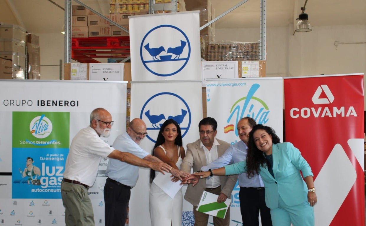 Momento del acuerdo con el Banco de Alimentos de Toledo