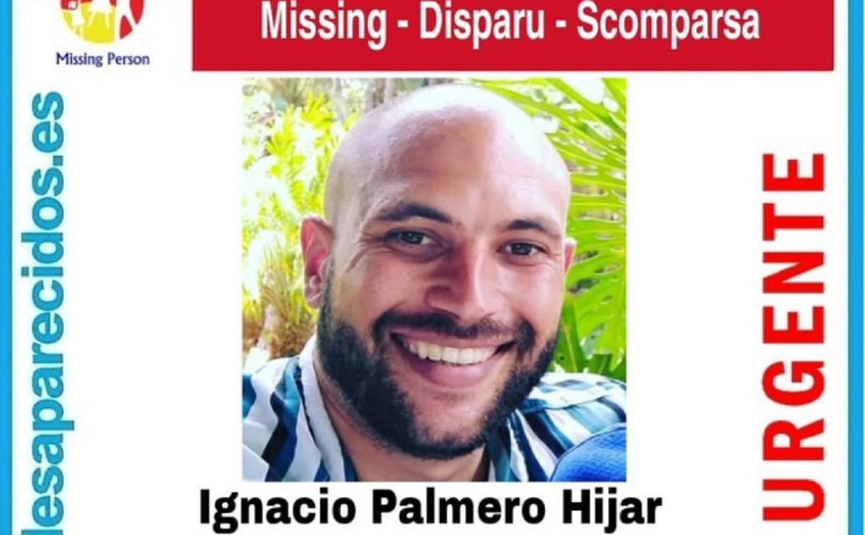 Cartel de búsqueda de Ignacio difundido para su localización