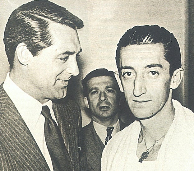 En la imagen, Manolete junto al actor americano Cary Grant