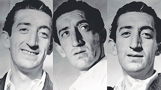 Tres retratos del diestro de Santa Marina en una actitud desenfadada