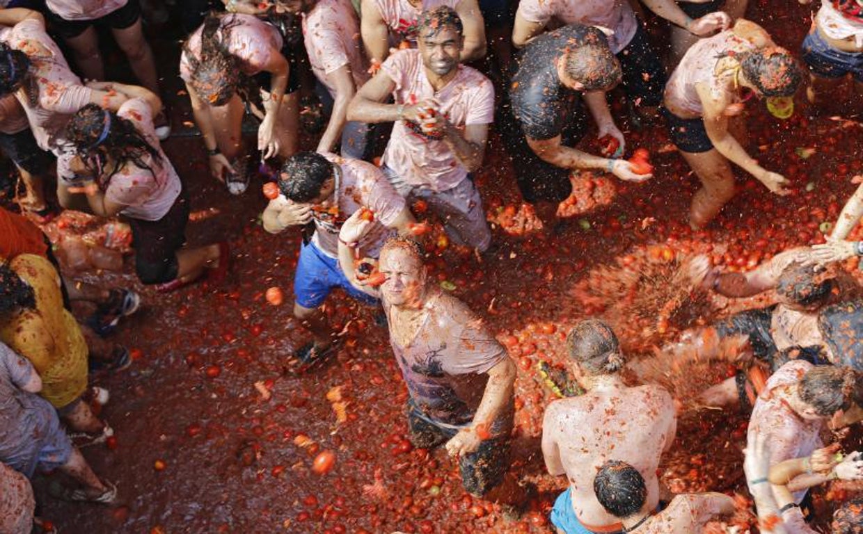 Imagen de archivo tomada en La Tomatina de Buñol (Valencia)