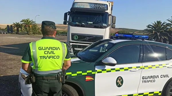 Tres menores y un guardia civil heridos en un accidente múltiple en Granada