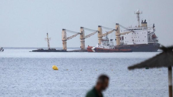 El casco del OS 35 se rompe en dos sin que se haya trasvasado el combustible