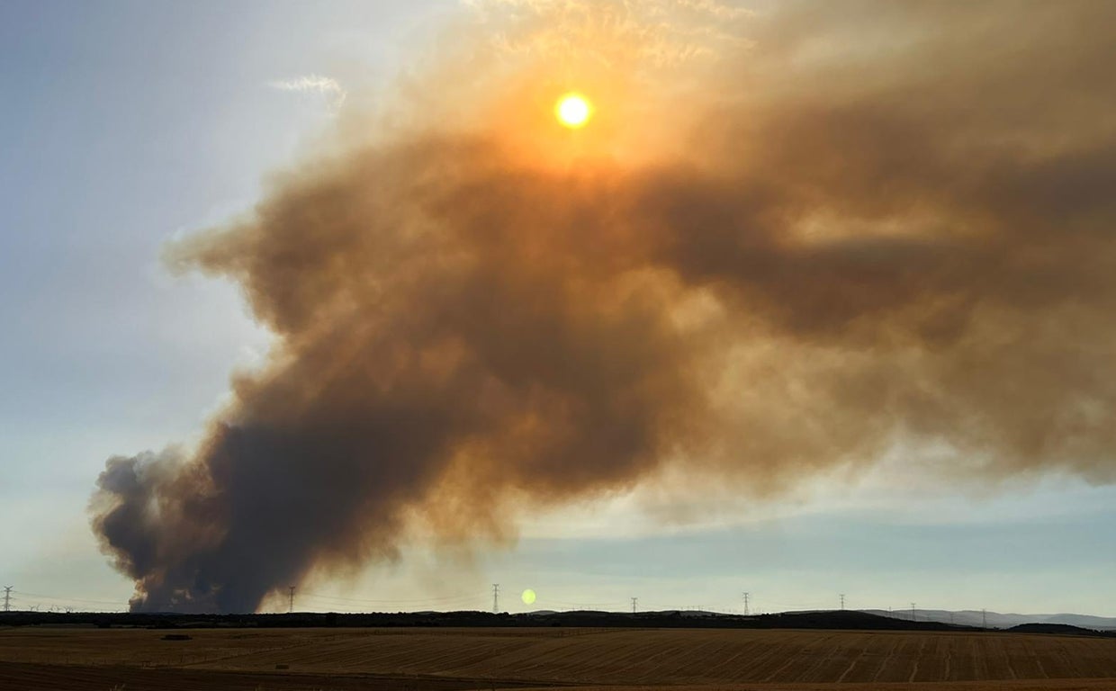 Uno de los incendios registrados en Zamora este verano