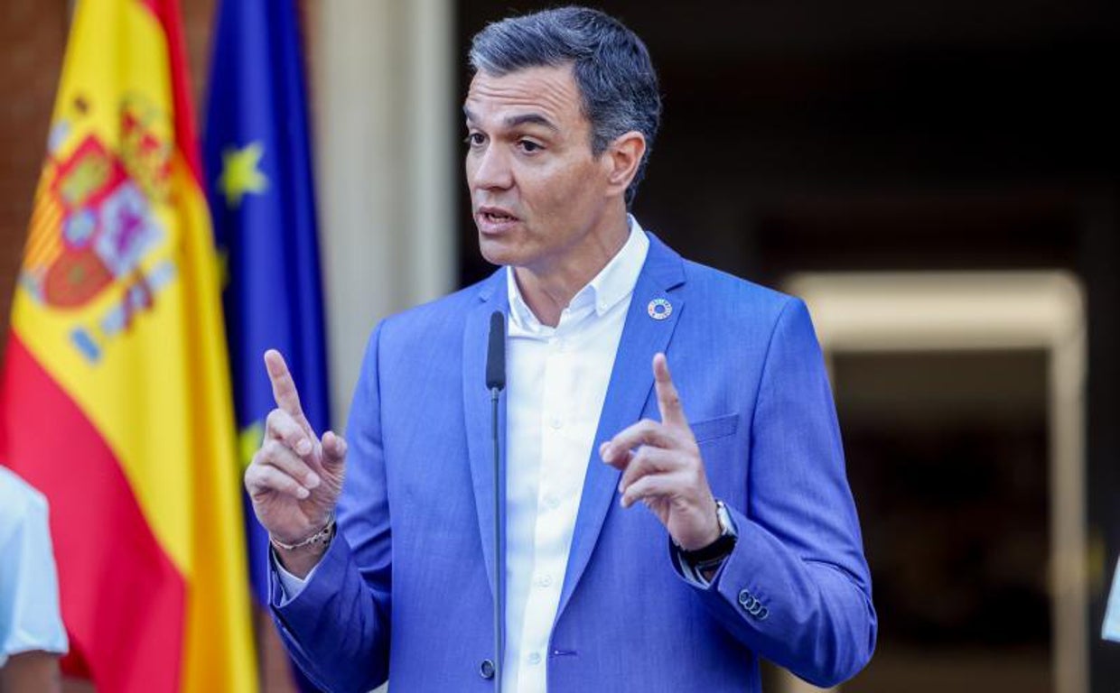 El presidente del Gobierno, Pedro Sánchez