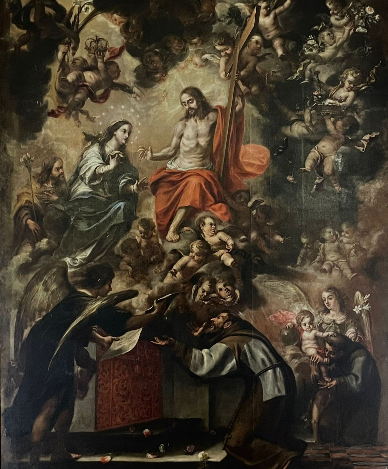 'La visión de San Francisco en la Porciúncula', obra de Valdés Leal que se conserva en Cabra