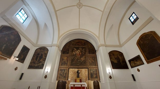 El lienzo, junto al resto de obras de la iglesia
