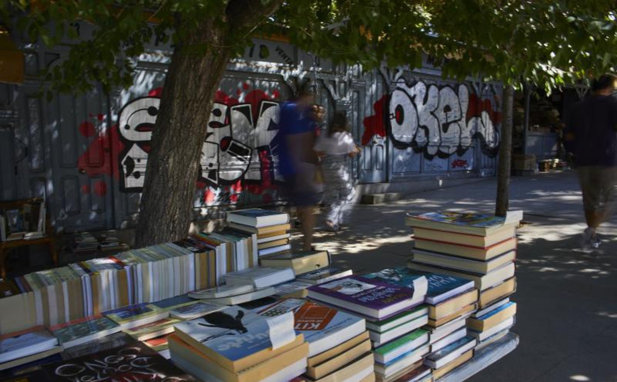 Libros y librerías con pintadas