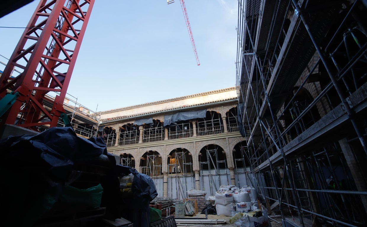 Imagen de archivo de las obras del Palacio de Congresos