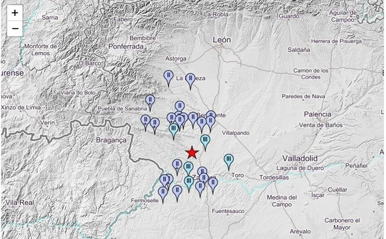 Un terremoto se deja sentir en una treintena de localidades de Zamora y León