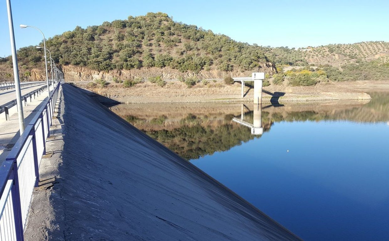 Embalse de Martín Gonzalo, en el término municipal de Montoro